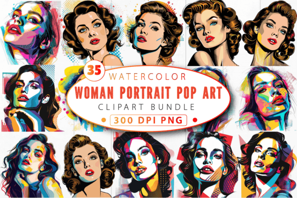 Download Realistic Woman Portrait Pop Art - Man Collection