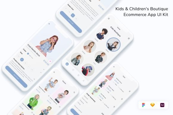 Download Kids &amp; Children's Boutique Ecommerce App - Ecommerce Collection