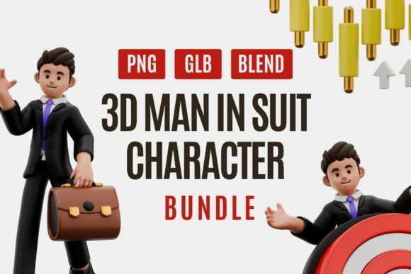 Download Professional 3D Businessman Character - Man Collection