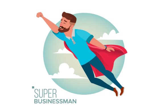 Download Super Businessman Character Vector. - Man Collection