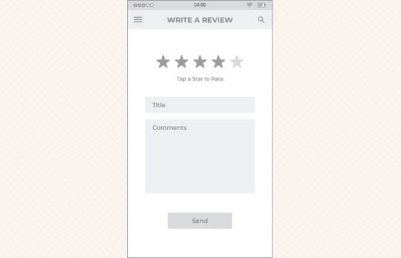 Download Ecommerce Review 01 Mobile Wireframe - Ecommerce Collection