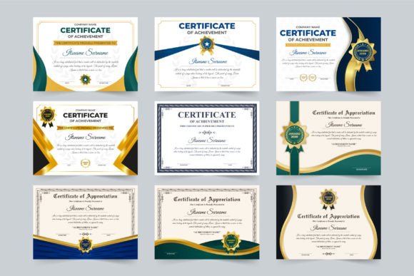 Download Education and Office Certificate Set - Education Collection