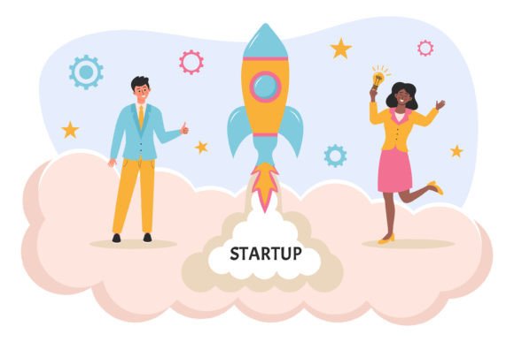 Download Startup Rocket Launch by Man and Woman - Man Collection