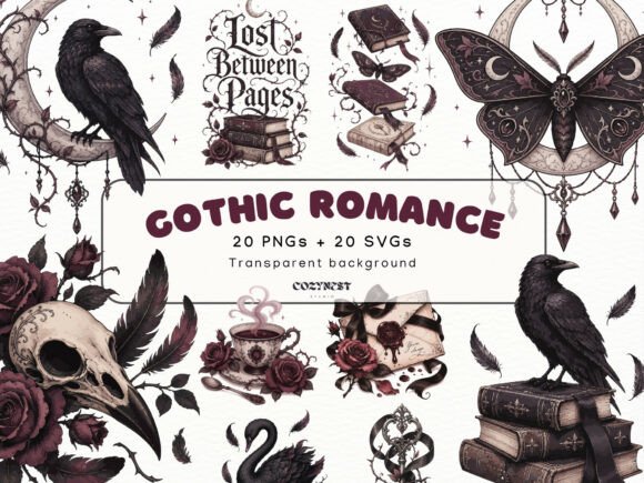 Download Gothic Romance Book Clipart, Bookish PNG - Man Collection