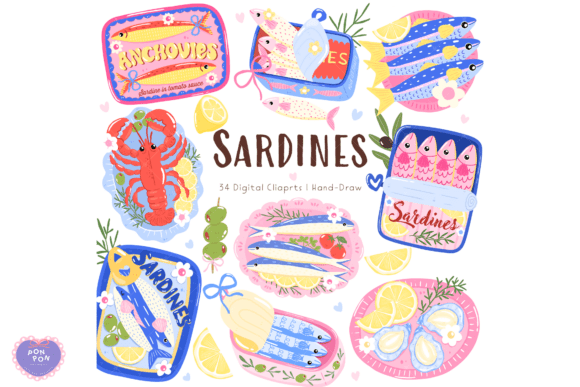 Download Sardines &amp; Fisherman Aesthetic Clipart - Man Collection