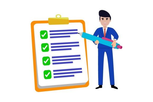 Download Businessman Fill out Form Illustration - Man Collection
