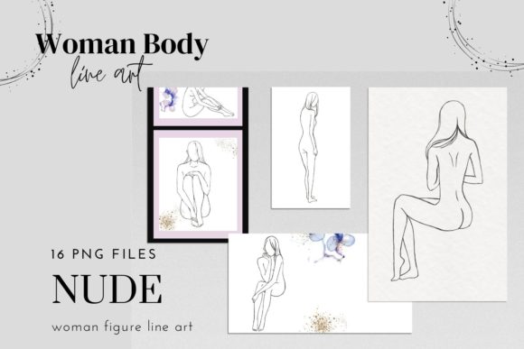 Download Woman Nude Line Drawing Clipart, Female - Man Collection